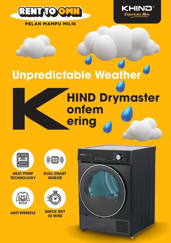 Unpredictable Weather - KHIND Drymaster Konfem Kering, Heat Pump Technology
